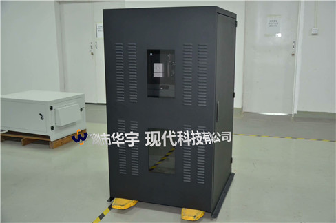 我司21號發(fā)貨浙江，為浙江某公司提供定制款恒溫恒濕戶外投影儀安裝柜(圖2)